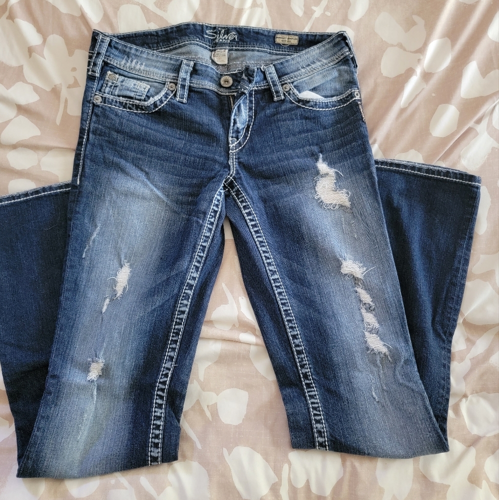 Silver denim